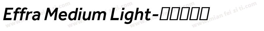 Effra Medium Light字体转换